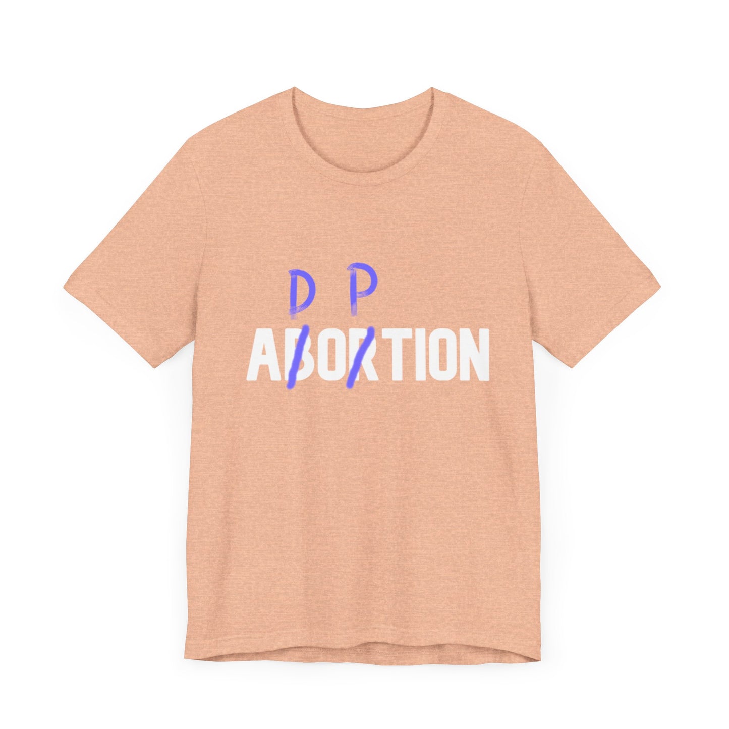 Adoption, Not Abortion Unisex Jersey Short Sleeve Tee (WHITE font)