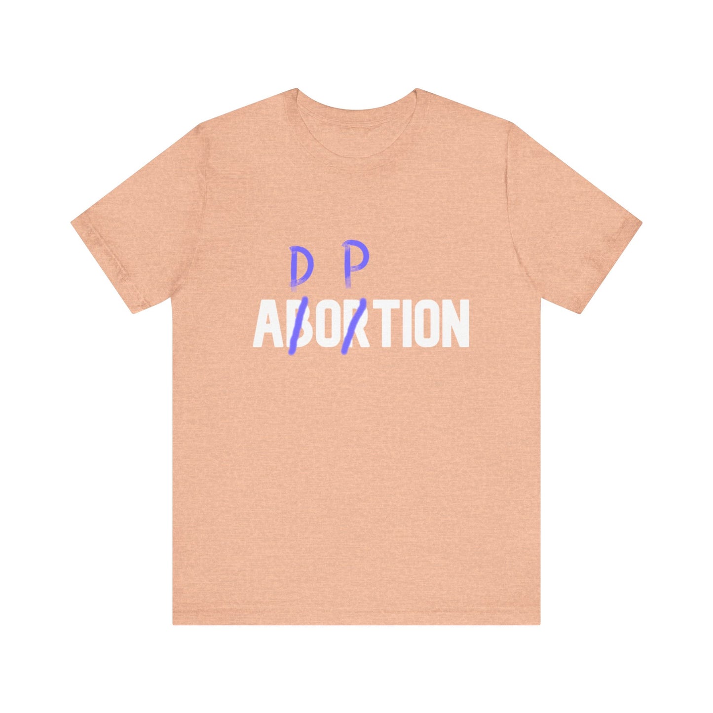 Adoption, Not Abortion Unisex Jersey Short Sleeve Tee (WHITE font)