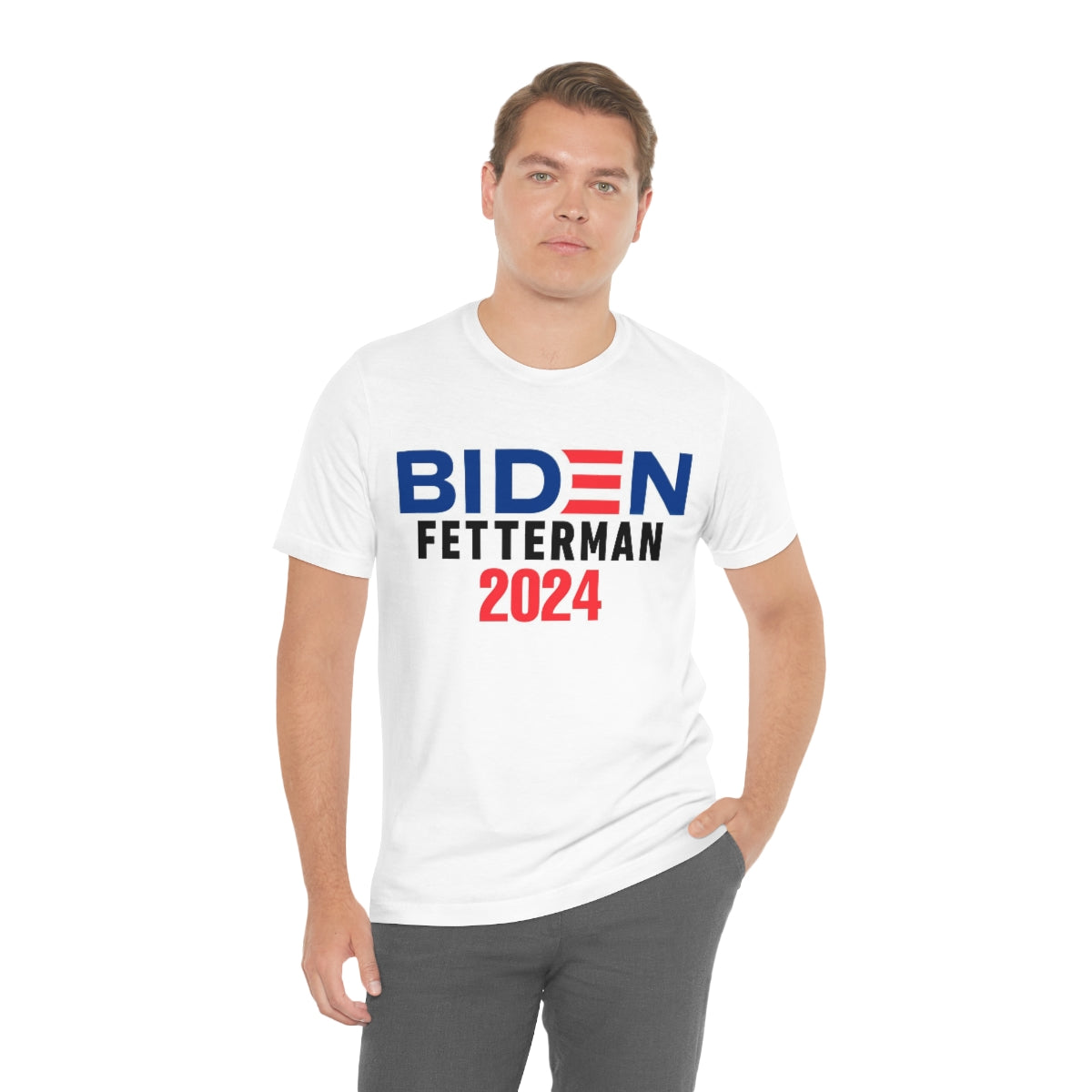Biden Fetterman 2024 Unisex Jersey Short Sleeve Tee